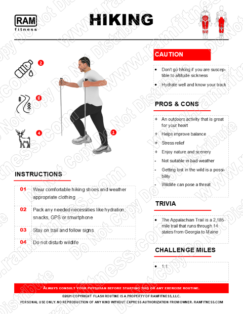 Free Hiking Guide Pros, Cons, Instructions, Sample Workouts