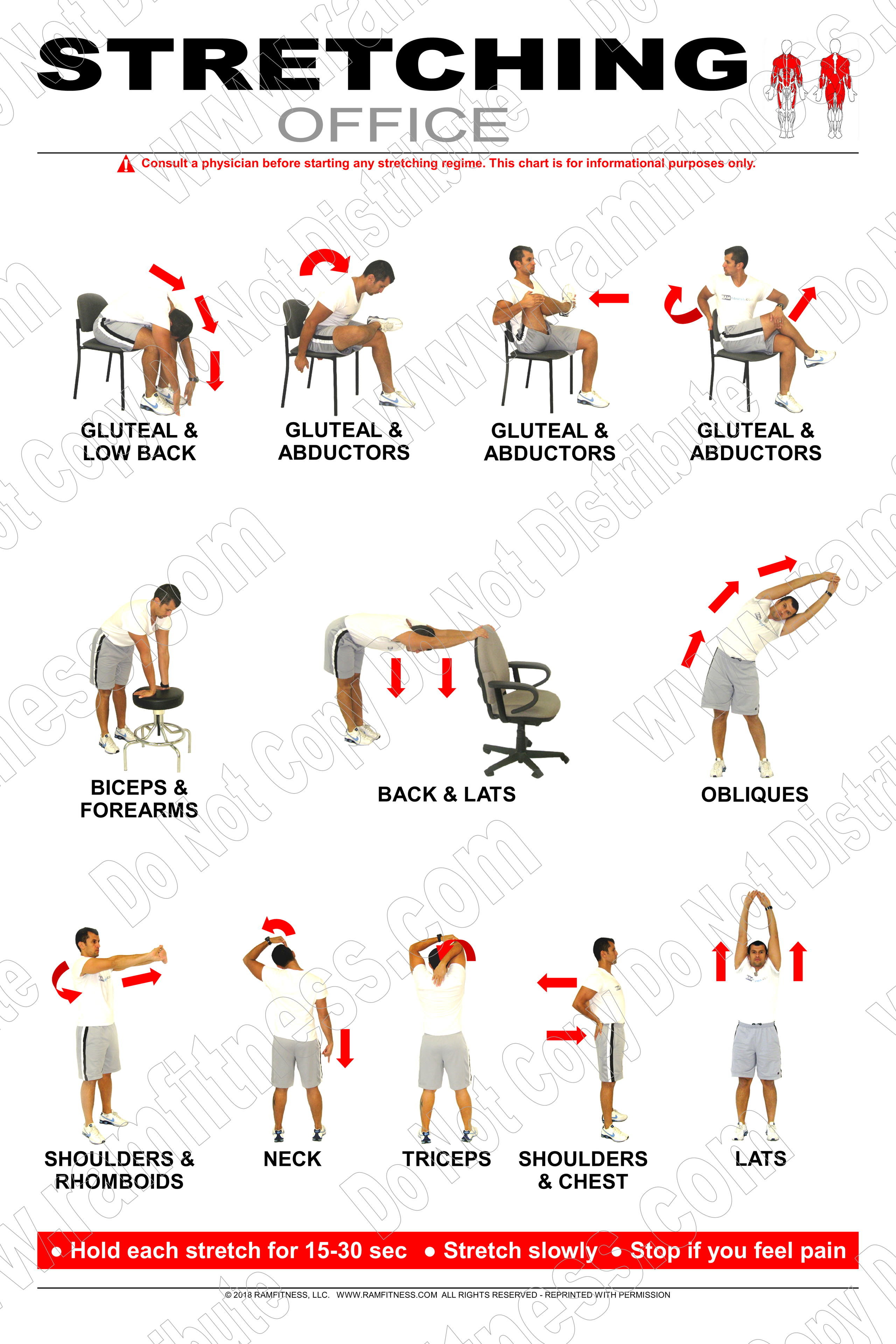Office Stretching Poster
