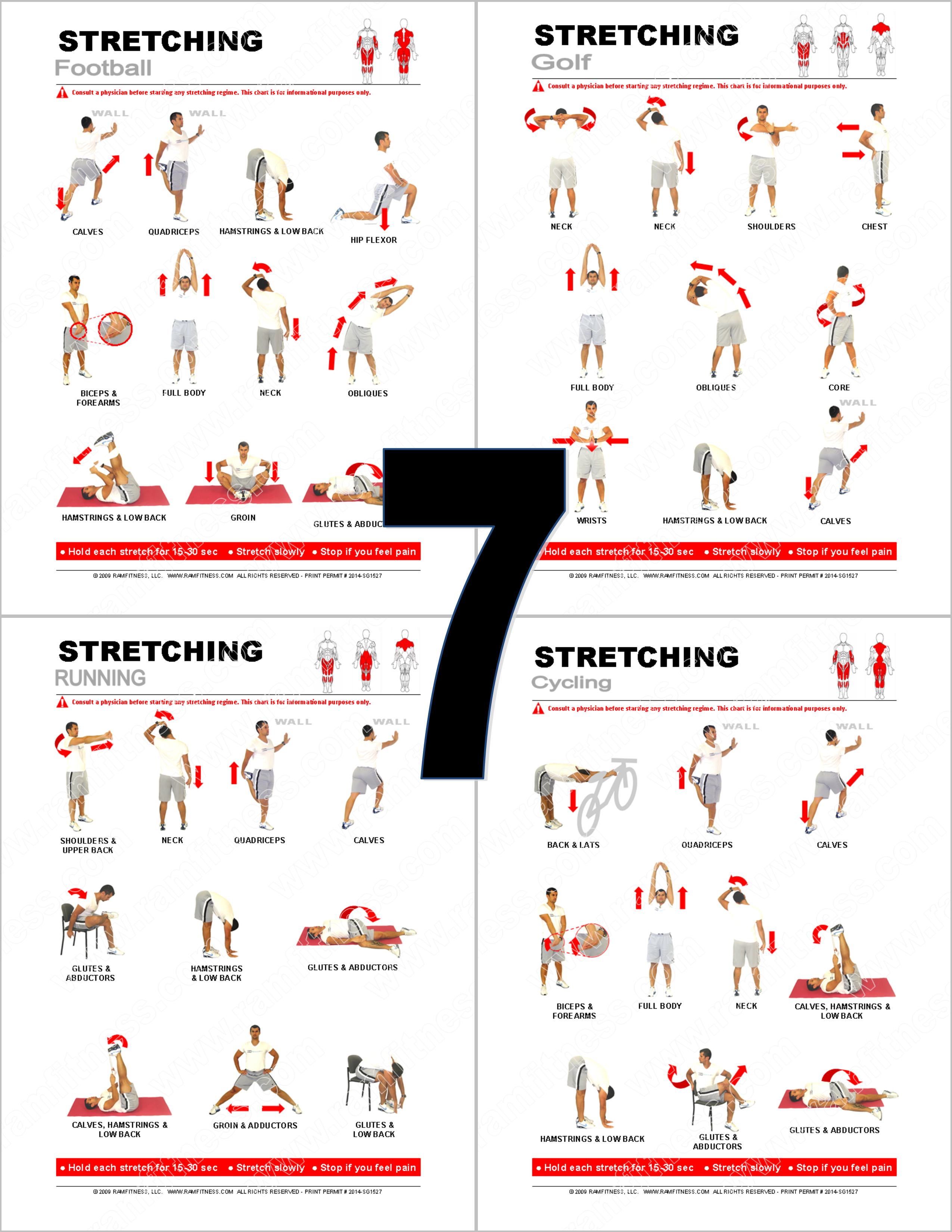 Sports-Specific Stretching Pack - PDF files plus tracking guides