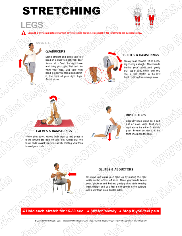 9 Neck & Back Stretches - PDF file plus tracking guide