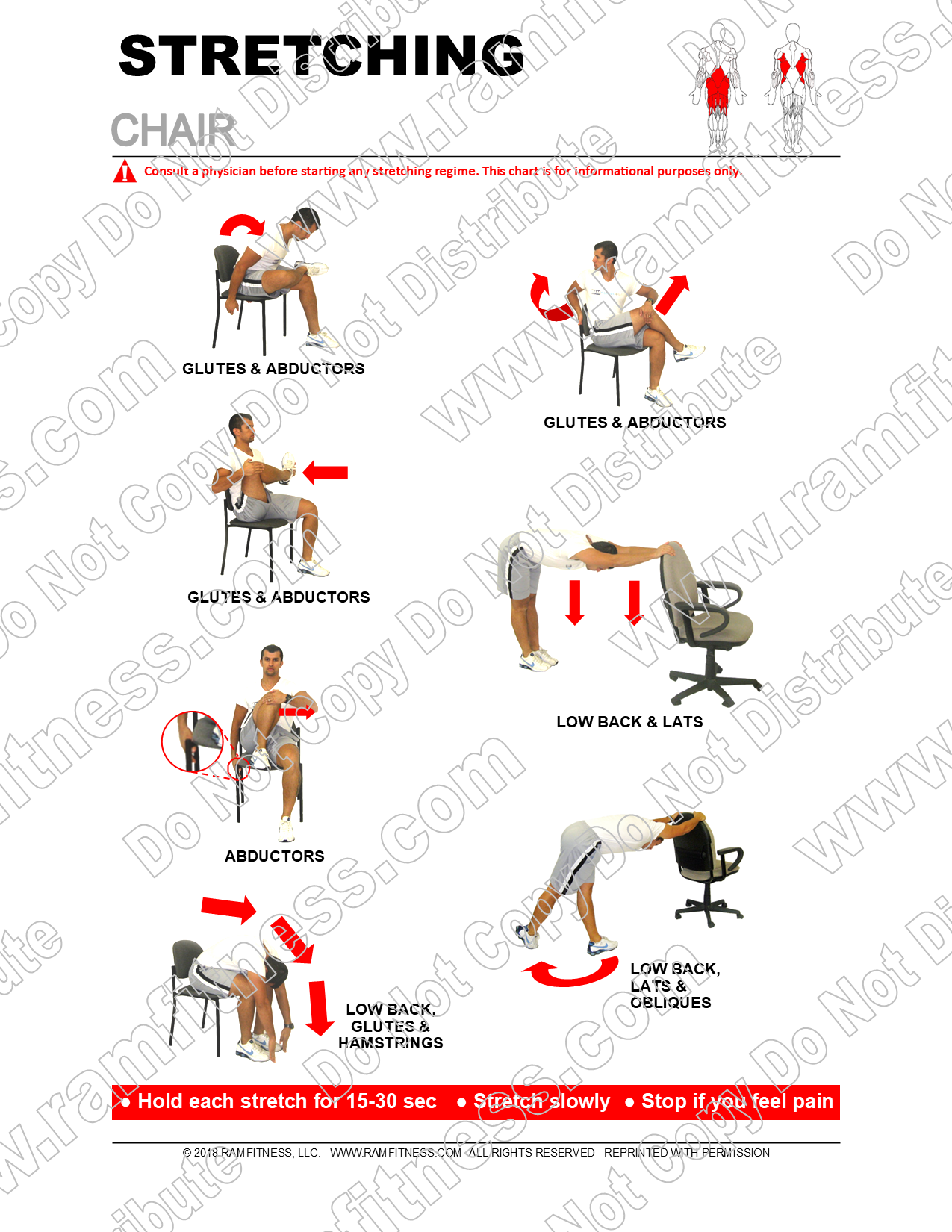 9 Neck & Back Stretches - PDF file plus tracking guide