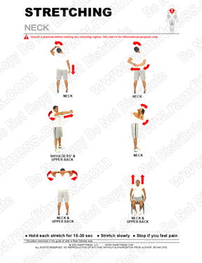 Free Printable Stretching Guide for the Neck muscles
