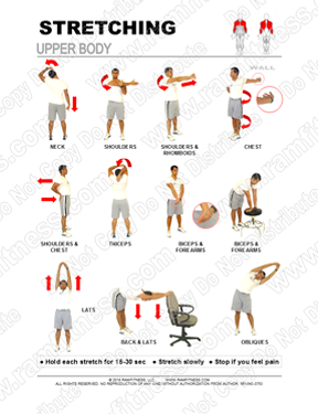 Free Printable Stretching Guide for Upper Body